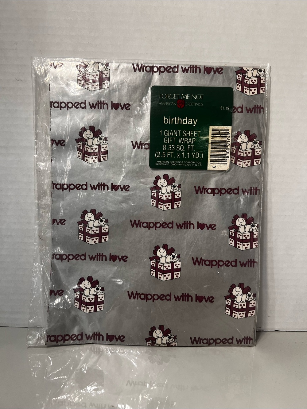 Vintage Ziggy American Greetings Giant Gift Wrap Sheet Wrapped With Love NOS
